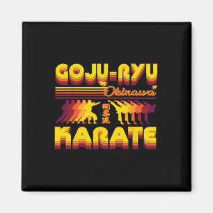 Imán Retro Goju-ryu Karate Diseño Conjunto De Verano Pa