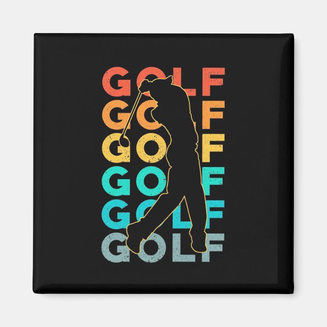 Imán Retro Golfer (Frente)