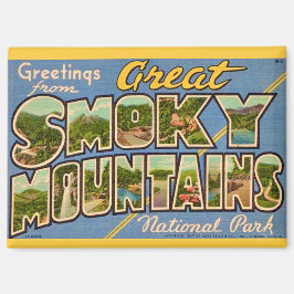 Imán Retro Grandes Montañas Humeantes