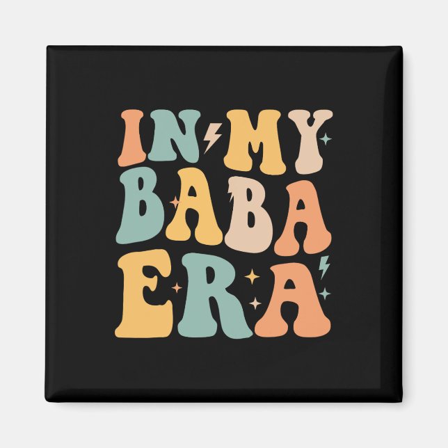 Imán Retro Groovy En Mi Época Día Del Padre  (Frente)