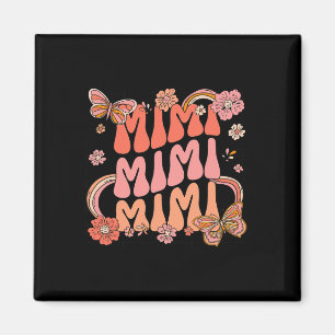 Imán Retro Groovy Mimi Mejor Mimi Siempre Hola Caída Gr