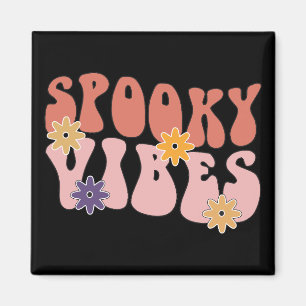 Imán Retro Groovy Spooky Vibes Halloween