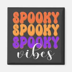 Imán Retro Groovy Spooky Vibes Halloween