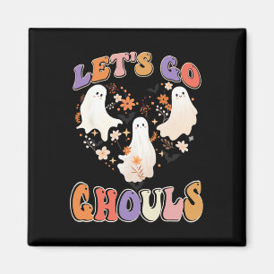 Imán Retro Groovy Vamos Ghouls Funny Coupl de Halloween