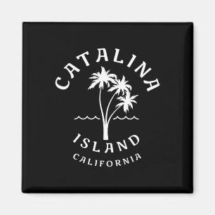 Imán Retro Guay Catalina Island Palm Tree Mens Mujeres 