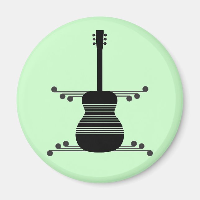 Imán Retro Guitar Magnet (Frente)