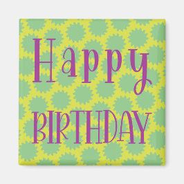 Imán Retro Happy Birday Magnet