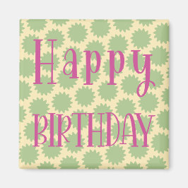 Imán Retro Happy Birday Magnet