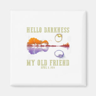 Imán Retro Hola Oscuridad Mi Viejo Amigo Gracioso Sol T