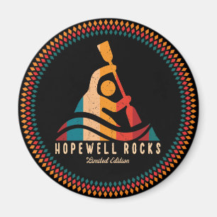Imán Retro Hopewell Rocca Kayak