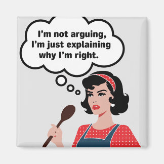 Imán Retro Housewife Magnet Funny Humor