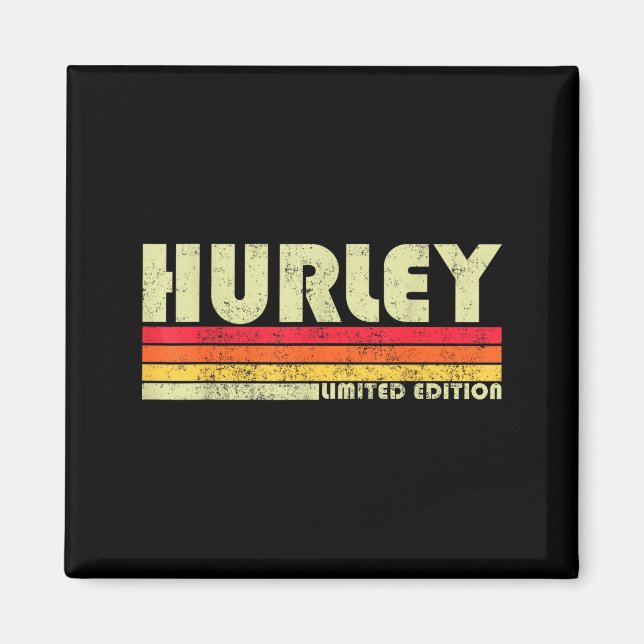Imán Retro Hurley Home State Cool 70s 80s Style Sunset  (Frente)