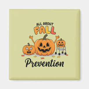 Imán Retro I Love Fall Prevention Fall Occupation