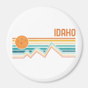 Imán Retro Idaho Boise Nampa Souvenir Vintage exterior