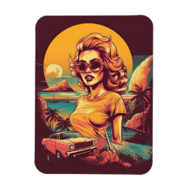 imán retro inspirado de los años 50