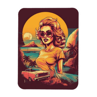 imán retro inspirado de los años 50