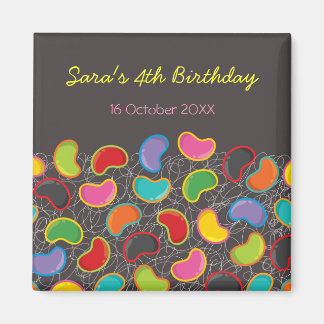 Imán Retro Jellybeans Pop Kid's Birthday Save The Date