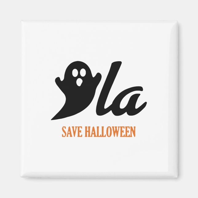 Imán Retro Kamala Harris Halloween 2024 Comma La Ghost (Frente)
