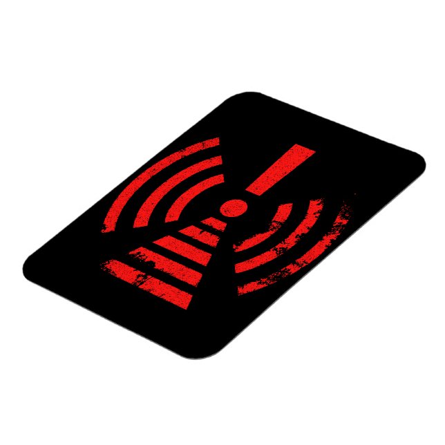 Imán Retro Keep Back Energy Warning Symbol (Lado Izquierdo)