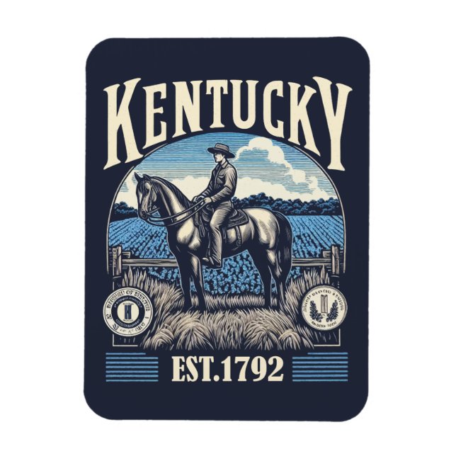 Imán Retro Kentucky (Vertical)