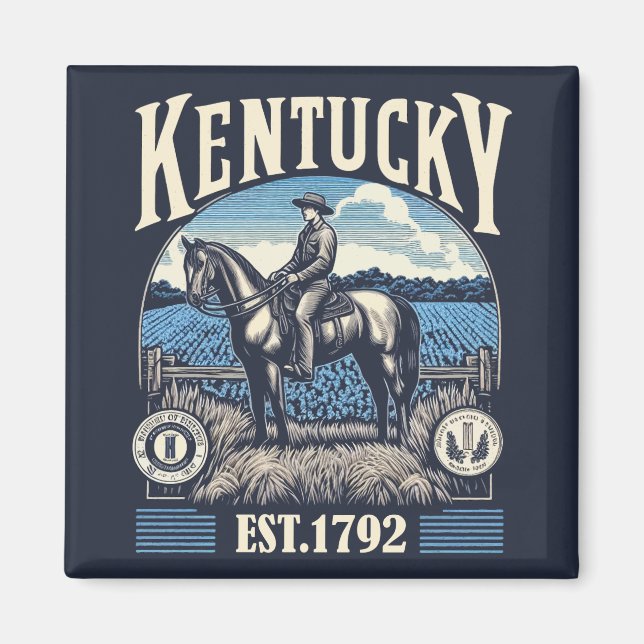 Imán Retro Kentucky (Frente)