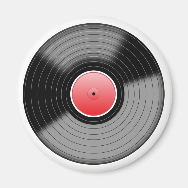Imán Retro L.P. de Vinilo (Frente)