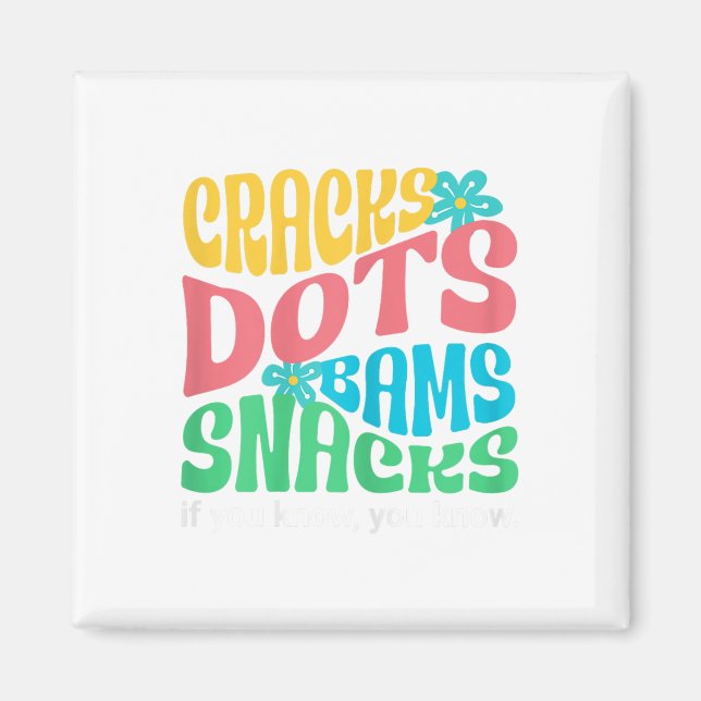 Imán Retro Mahjong Cracks Dots Bams Snacks, Women Groov (Frente)