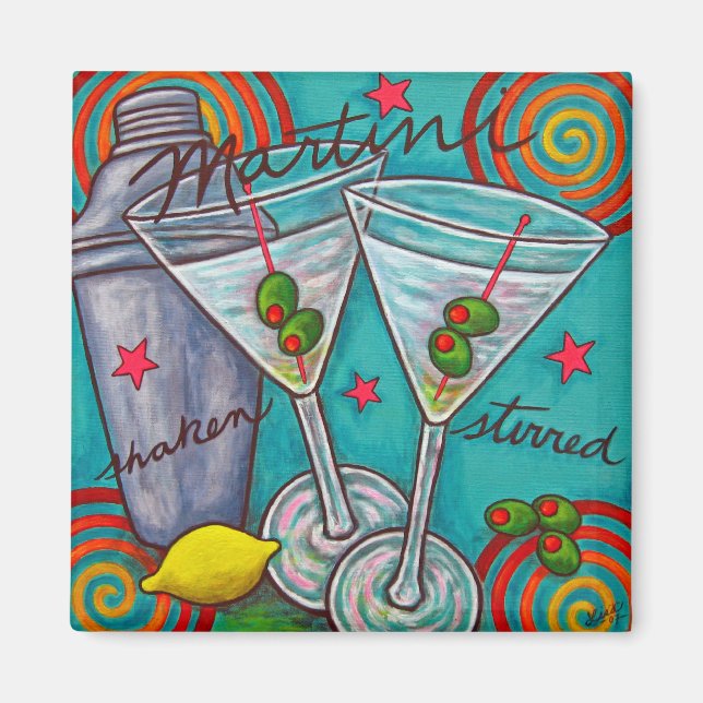 Imán Retro Martini Magnet (Frente)