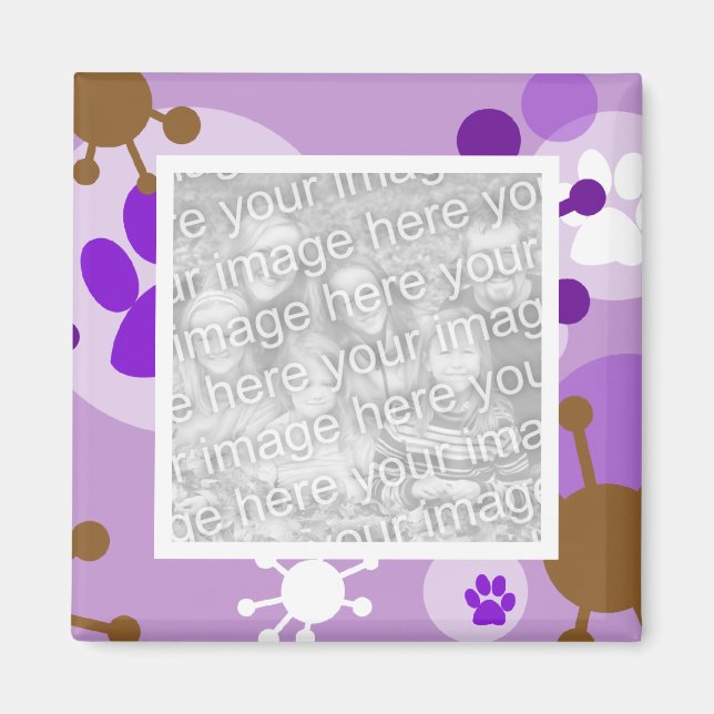 Imán Retro Mascota de los años 60 (Frente)