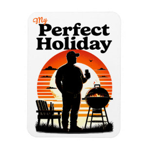 Imán Retro mi flexión de texto oscuro de vacaciones per