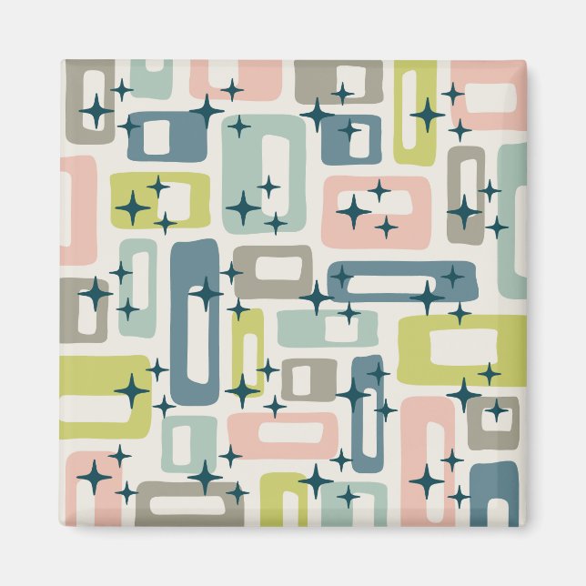 Imán Retro Mid Century Moderno (Frente)