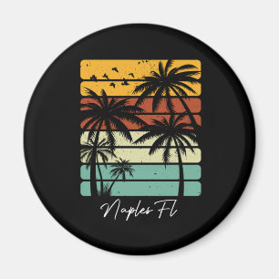 Imán Retro Nápoles Florida Vintage 70's 80's Beach Sty