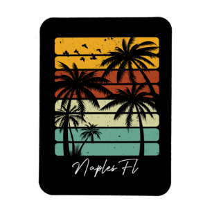 Imán Retro Nápoles Florida Vintage 70's 80's Beach Sty