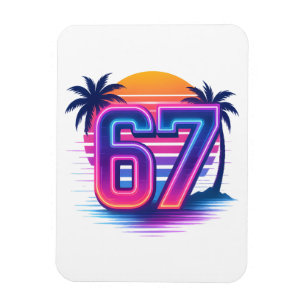 Imán Retro Neon 67 Estética