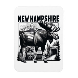 Imán Retro New Hampshire