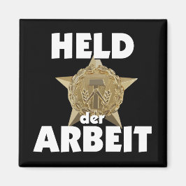 Imán Retro Ostalgie DDR Held der Arbeit Stern Wappen