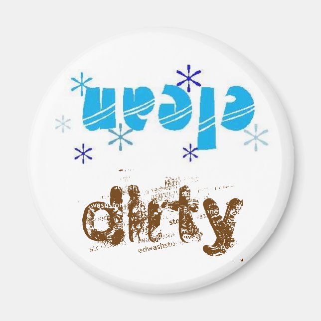 Imán retro para lavavajillas (Frente)