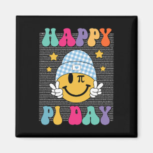 Imán Retro Pi Day 10000 Dígitos Pi Rótulo Math Math Hom