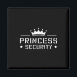 Imán Retro Princess Security Boys Brother Birthday Dad<br><div class="desc">Niños de Seguridad de Princesa Retro Hermano Cumpleaños y Mamá</div>