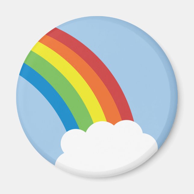 Imán Retro Rainbow Magnet de los años 80 (Frente)