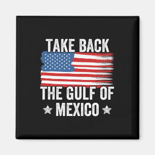Imán Retro Recuperar El Golfo De México Bandera Estadou