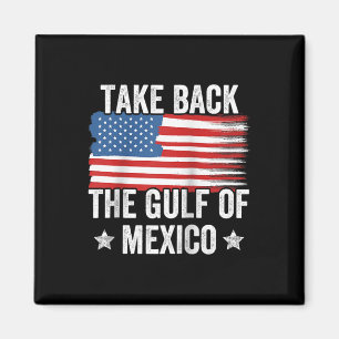 Imán Retro Recuperar El Golfo De México Bandera Estadou