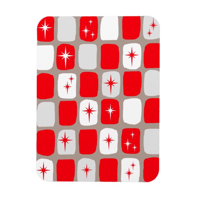 Imán Retro Red Starburns Flexible Magnet (Vertical)