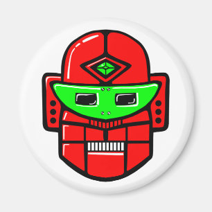 Imán Retro Robot Head