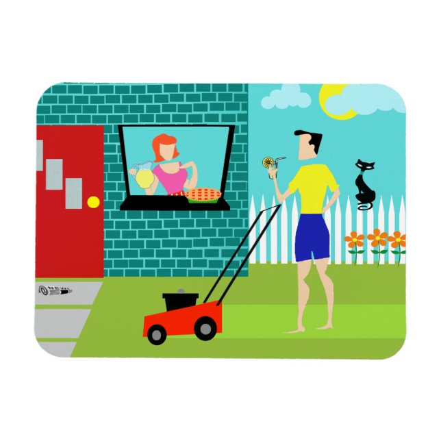 Imán Retro Sábado por la mañana Flexi Magnet (Horizontal)