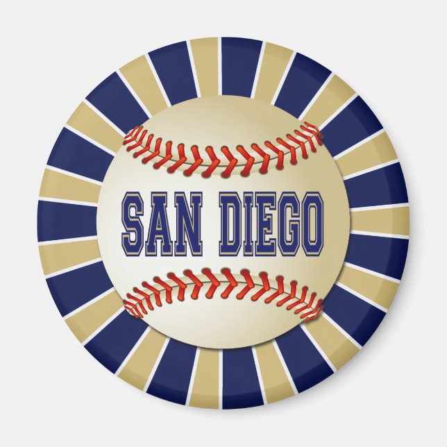 IMÁN RETRO SAN DIEGO BASEBALL (Frente)