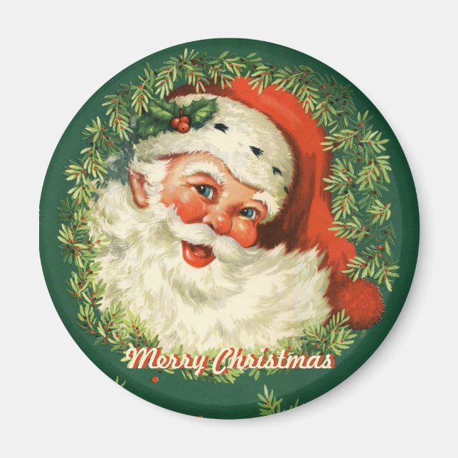 Imán Retro Santa Magnet (Frente)
