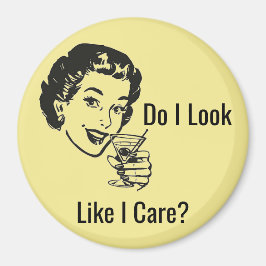 Imán Retro Sassy Lady Design Magnet