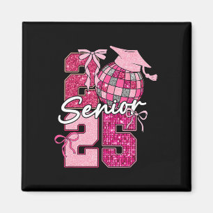 Imán Retro Senior 2025 Coquette Bow Graduation Cl De 20