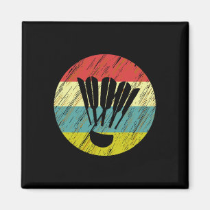 Imán Retro Shuttle Racket Sports Badminton Player Athle